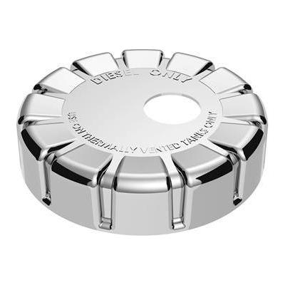Chrome Plastic Fuel Cap Cover For Kenworth - Locking Light Gray