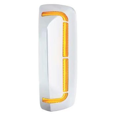 59 LED Chrome Mirror Cover With Sequential LED For 2012-2023 Volvo VNL - Driver Lavender