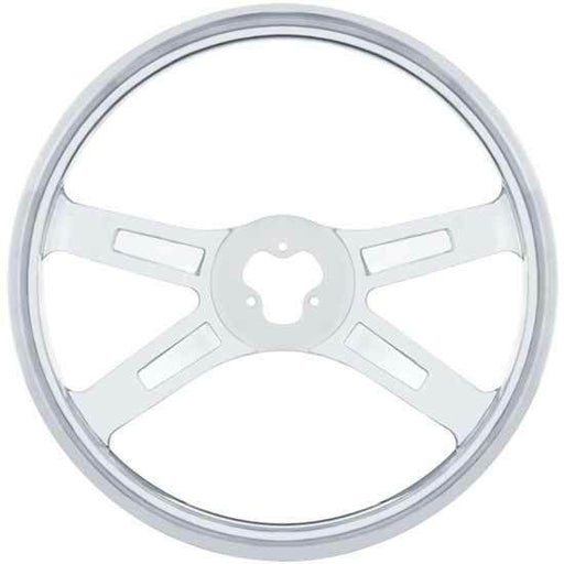 Lavender united pacific 18" polished Stainless Steel Steering Wheel universal truck 88210 UNIVERSAL