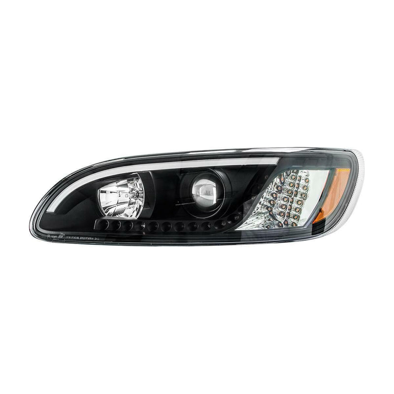 peterbilt 386/387 headlight w/white led accent light and turn signal LIGHTING Driver's Side,Passenger's Side Light Gray