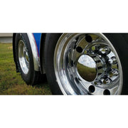 chrome hub cover axle kit 33mm truck push on semi front rear set rounded 40232 UNIVERSAL Dark Slate Gray