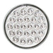 Light Gray 4" pearl grand general light led red/clear lens universal rubber grommet mount #78274bp 4" ROUND