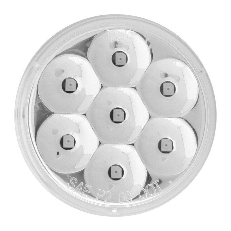 76541BP Pearl Series 2" LED Light, Amber/Clear UNIVERSAL Light Gray