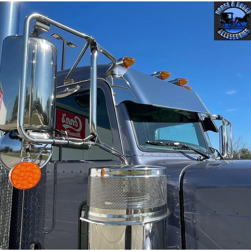 Rollin-low Peterbilt 13"x10" reverse bowtie #1014 PETERBILT VISOR Dark Slate Gray