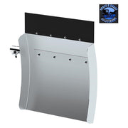 24" X 24" 430 Stainless Steel Quarter Fender With Tube Bracket Set - 4" Side Wall #10906 QUARTER FENDER Dark Gray
