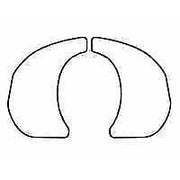 minimizer fifth wheel plate no grease slick plate white polymer 5 year warranty UNIVERSAL 102916 Black