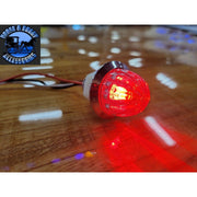 Roadworks mini 3/4" hero watermelons red or amber dual function clearance light watermelon sealed led RED RED,AMBER AMBER,RED CLEAR LENS,AMBER CLEAR LENS Saddle Brown