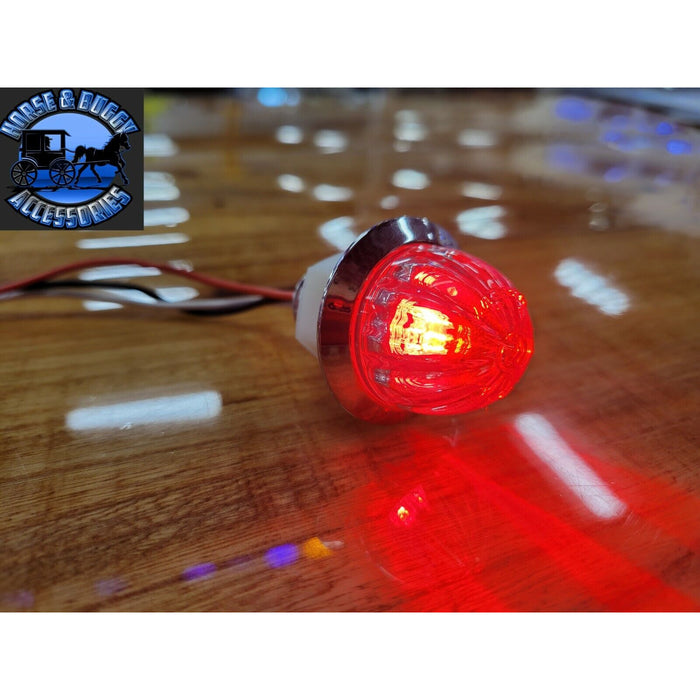 Saddle Brown Roadworks mini 3/4" hero watermelons red or amber dual function clearance light watermelon sealed led RED RED,AMBER AMBER,RED CLEAR LENS,AMBER CLEAR LENS
