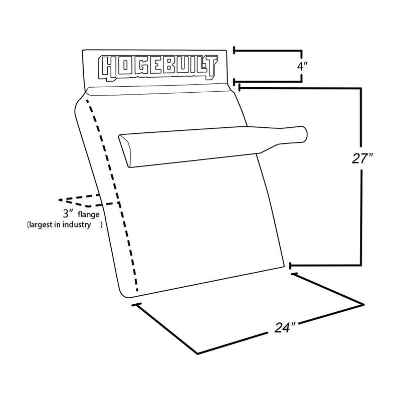 H-M127 hogebuilt m1 27" 430 stainless steel quarter fender kit pair #m127 QUARTER FENDER Lavender