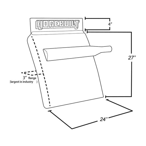 Lavender H-M127 hogebuilt m1 27" 430 stainless steel quarter fender kit pair #m127 QUARTER FENDER