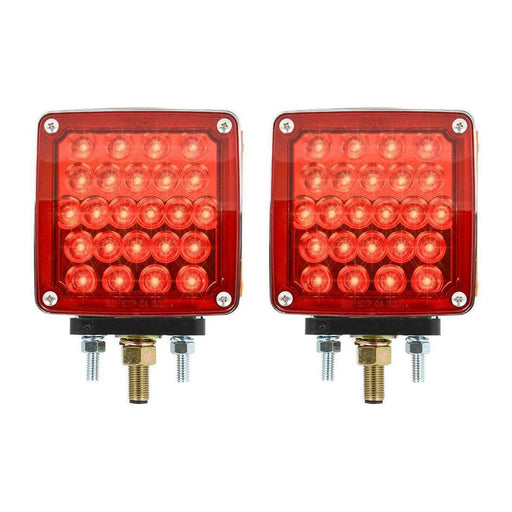 Chocolate 77621 & 77624 pair grand general led amber/red lens double turn signal light universal new UNIVERSAL