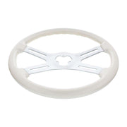 universal 18" Vibrant Color 4 Spoke truck Steering Wheel Pearl White up-88283 new UNIVERSAL Light Gray