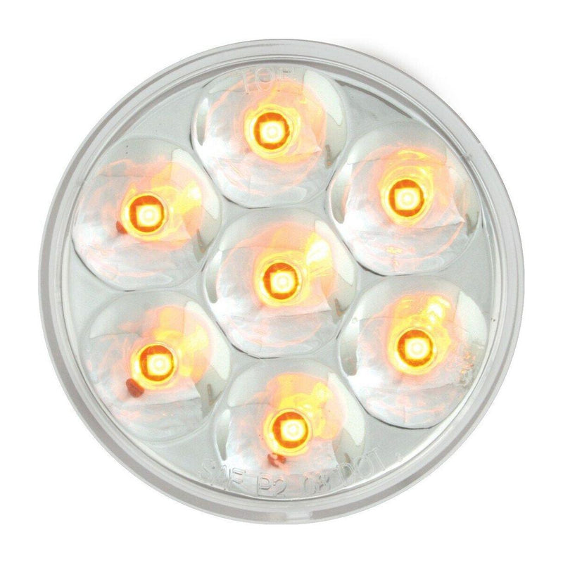 76541BP Pearl Series 2" LED Light, Amber/Clear UNIVERSAL Light Gray