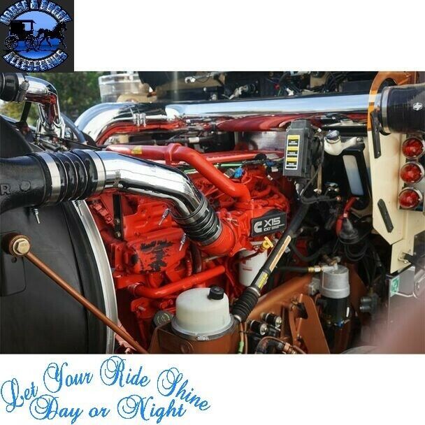 AIK-KWW18-x15 Kenworth 2018+ W900L Air Intake Kit Cummins X15 KENWORTH Dark Slate Gray