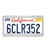 license plate frame stainless car truck semi auto universal vehicle new polished 60445 UNIVERSAL Lavender