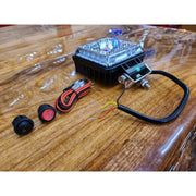 TLED-U118 trux 4.25" SQUARE STROBE SERIES SPOT LED WORK LAMP WITH AMBER STROBE Work light Dim Gray