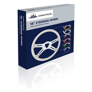 universal 18" Vibrant Color 4 Spoke truck Steering Wheel Emerald Green up-88278 new UNIVERSAL Light Gray