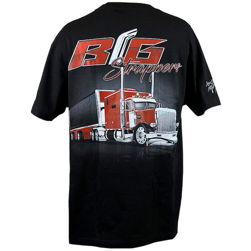 Rosy Brown big strappers long haul series peterbilt pride n first class t-shirt black & red shirt small,medium,large,extra large,2xl,3xl
