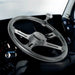 Black universal 18" Vibrant Color 4 Spoke truck Steering Wheel Liquid Silver #88281 UNIVERSAL