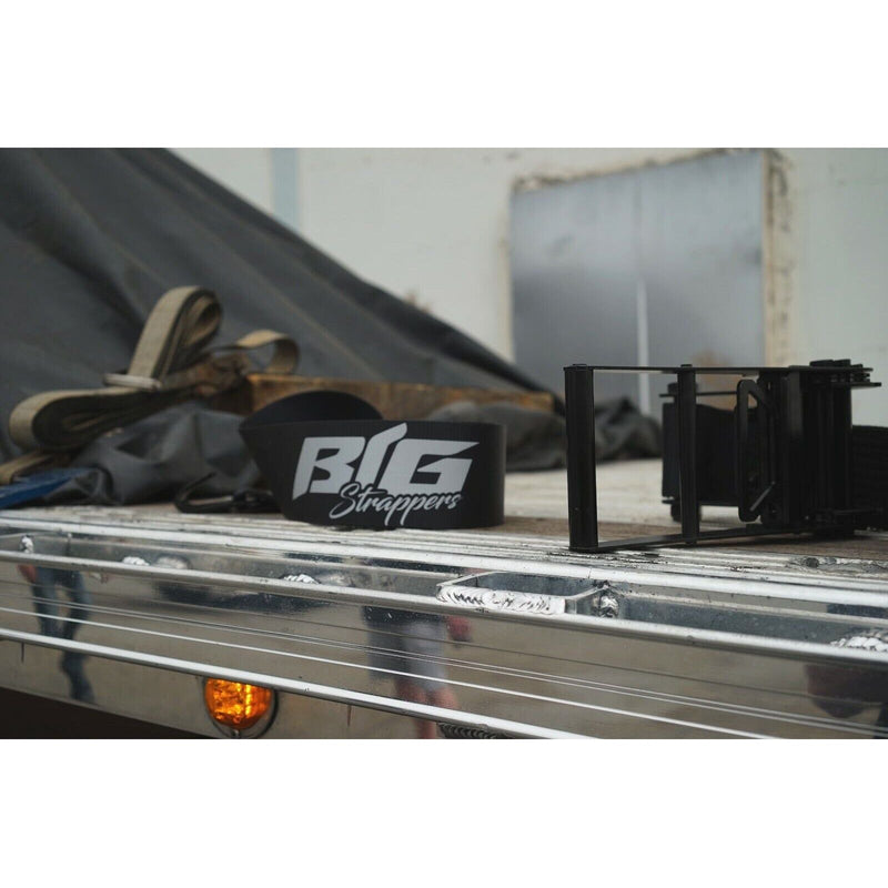 dp-BSA-KRTC-40BLk Big Strapper Blackout Ratchet 40ft Strap Kit w/ flat hooks15,000lb usa made RATCHET STRAPS Dark Slate Gray