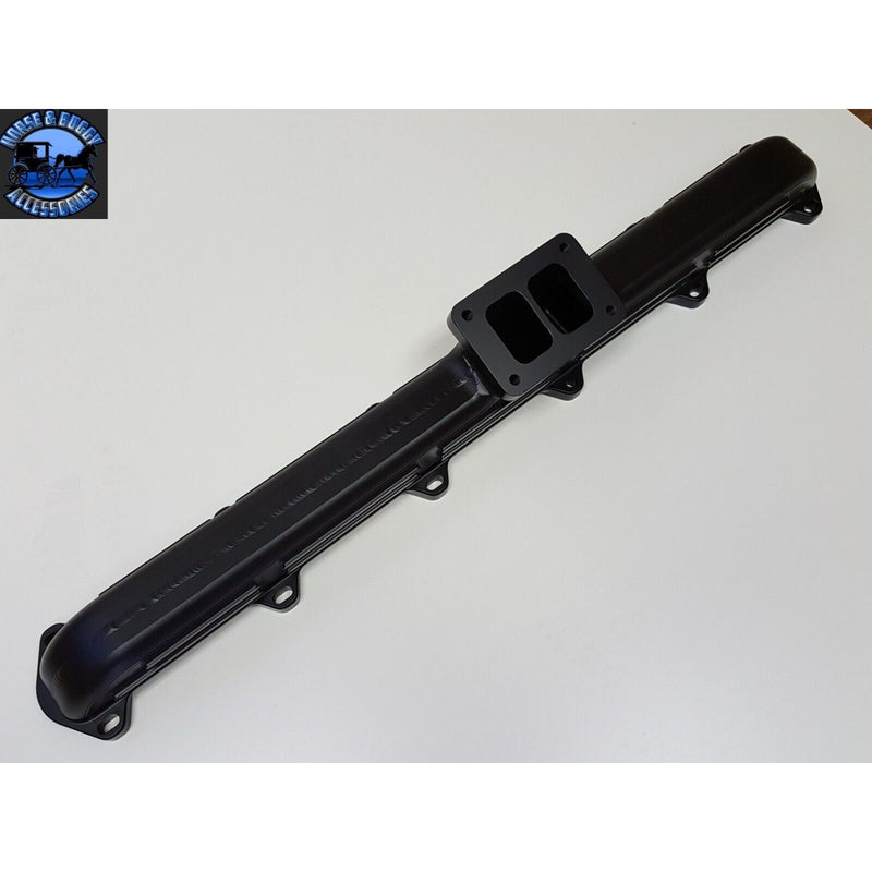 steed speed cat c15 turbo manifold cnc steel one piece cooler egt's black manifold Light Gray