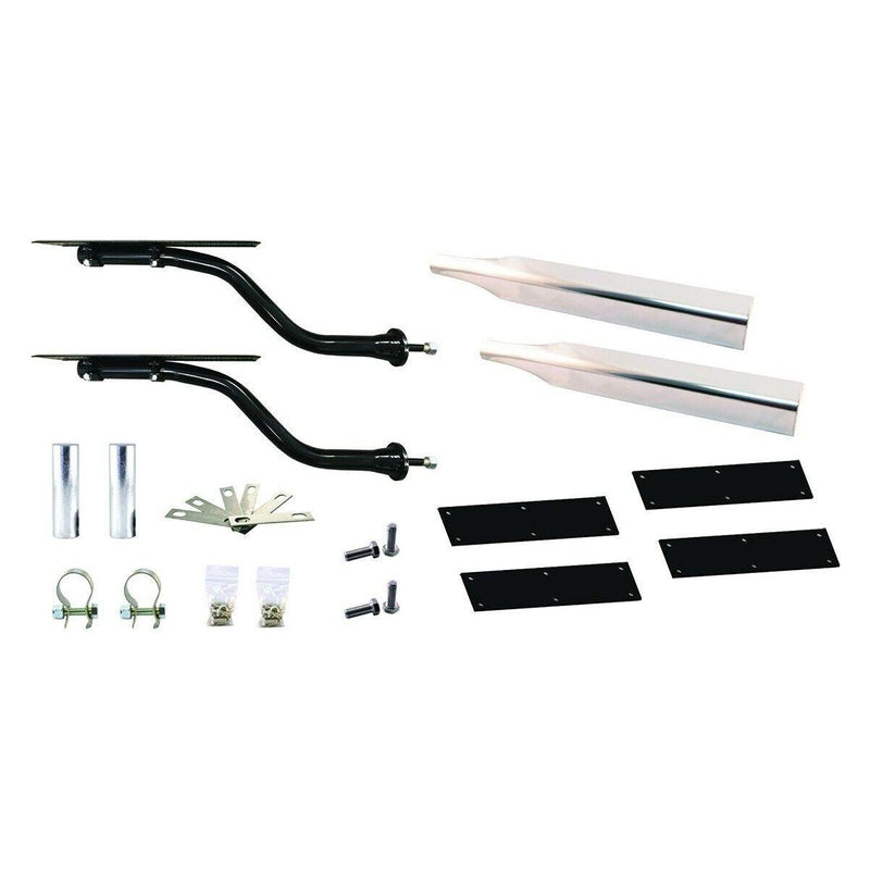 Trux fender kit with brackets mounting hardware 60" universal mount #TRX-SPC27 HALF FENDERS Black