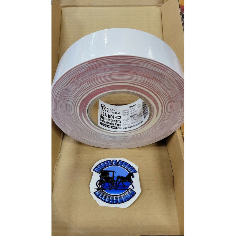 PREMIUM HI VIZ DOT-C2 CONSPICUITY TAPE IN RED & WHITE 150′ ROLL #92296 UNIVERSAL Rosy Brown