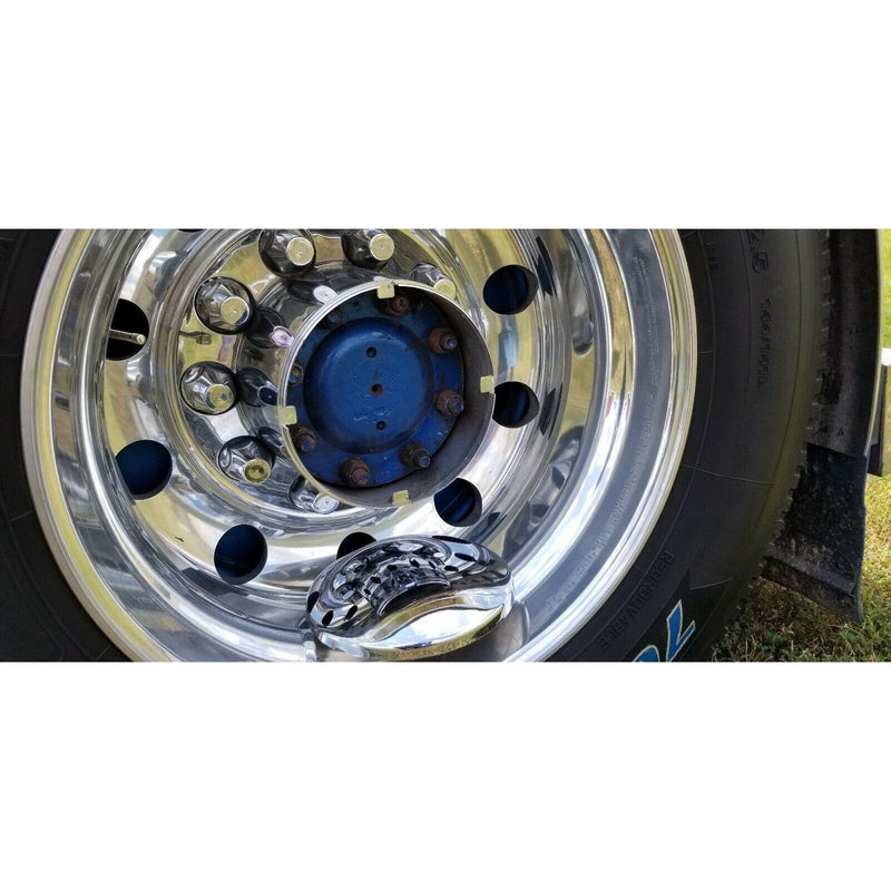 40144 Peterbilt Kenworth universal hub Covers 33mm screw-on Chrome Plastic Semi 40144 UNIVERSAL Dark Slate Gray