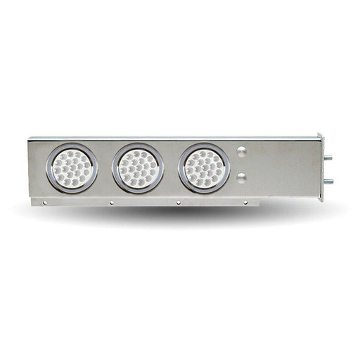 Gray stainless steel mudflap hanger red/white reverse lights 4" 2 1/2" #tu-9210l3 mudflap hanger