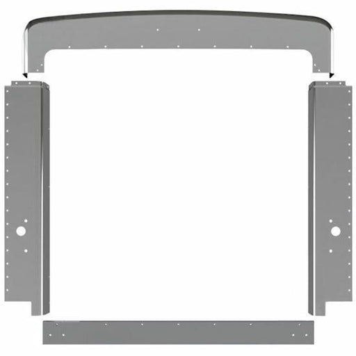 Light Slate Gray UP-21207 Peterbilt 379 chrome grill surround all years extended hood shell replacement PETERBILT