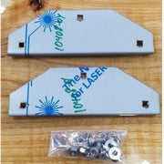 8" stainless steel mudflap weights pair weight accent front rear universal #10408 MUD FLAP WEIGHTS Light Steel Blue