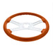 White Smoke universal 18" Vibrant Color 4 Spoke truck Steering Wheel Cadmium Orange up-88279 UNIVERSAL