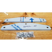 rw-10412 12" stainless steel mudflap weights pair accent universal #10412 MUD FLAP WEIGHTS Dark Khaki