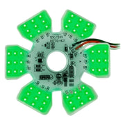 Dual Function Ultra Thin Hex Air Cleaner LED Light (green) #81778 LIGHTING Medium Sea Green