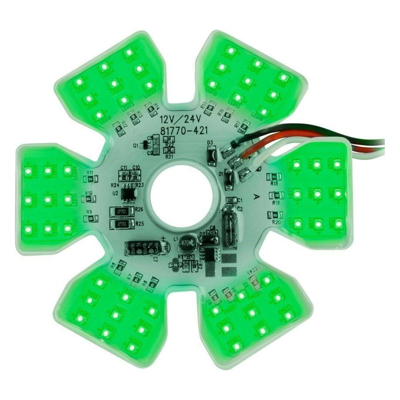 Dual Function Ultra Thin Hex Air Cleaner LED Light (green) #81778 LIGHTING Medium Sea Green