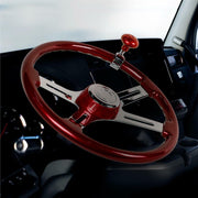 universal 18" Vibrant Color 4 Spoke truck Steering Wheel Candy Red #88280 UNIVERSAL Black