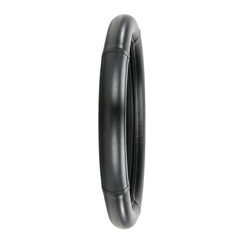 54031 18" deluxe pvc steering wheel cover w/BLUE stitching line universal truck 54031 steering wheel Dark Slate Gray