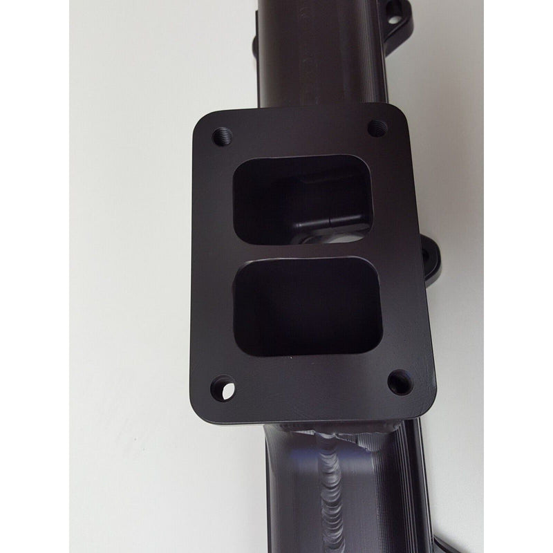 steed speed cat c15 turbo manifold cnc steel one piece cooler egt's black manifold Dark Slate Gray