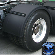 Single hump trux 76" black poly plastic 1 pair fenders mounting hardware #trx-spc19 SINGLE AXLE FENDER Dark Slate Gray