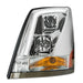Light Gray grand general volvo vn/vnl chrome projector headlights sold in pairs w/white led 89410 - 89411 VOLVO