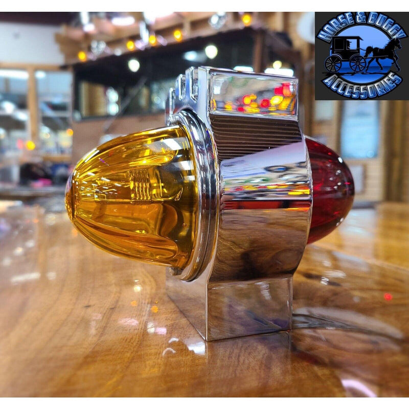 Custom Watermelon Kenworth hood turn signal (Sold in Pairs) (Mounts Only) #171385 KENWORTH TURN SIGNAL Sienna