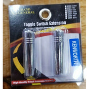 92862 Toggle switch extension 2 1/4" clear jewel chrome aluminum all Kenworth 92862 dash Dark Gray