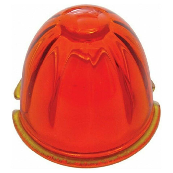 Firebrick dark amber (1 wire 1156) watermelon glass light kit incandescent old school flush mount 79750 watermelon glass lens