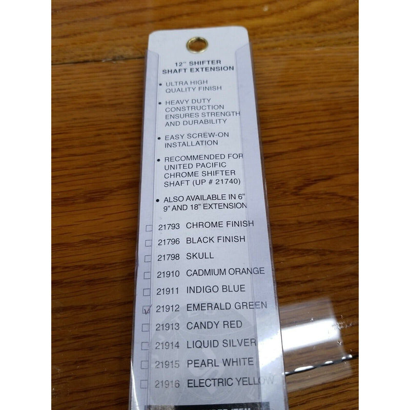 up-21912 12 inch green shifter extension universal universal Saddle Brown