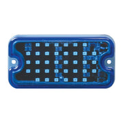 Grand General Ultra Thin Rectangular Surface Mount Strobe Light 40 blue LEDs new 81748 UNIVERSAL Dark Slate Gray