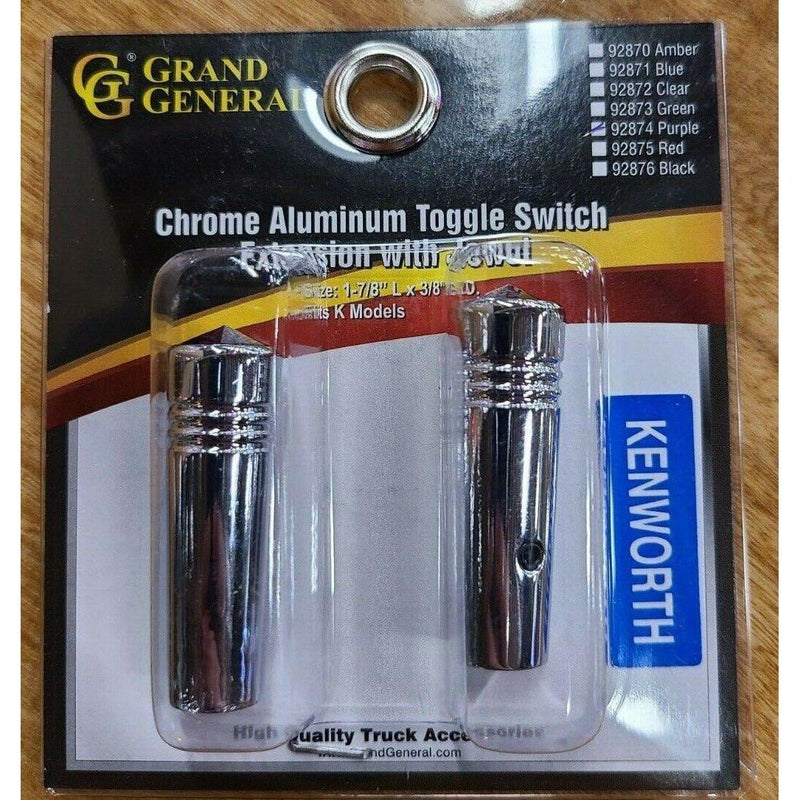92875 Toggle switch extension 1-7/8" red jewel chrome aluminium all Kenworths 92875 dash Dark Slate Gray