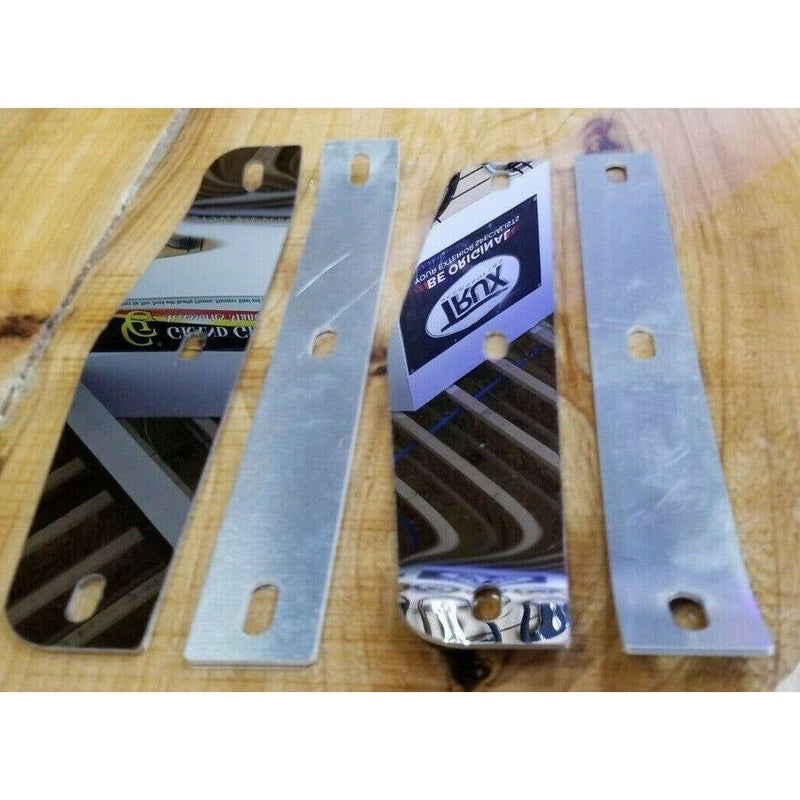 TK-1901 Kenworth w900l w900 front fender mud flap brackets stainless steel pair tk-1901 KENWORTH Rosy Brown