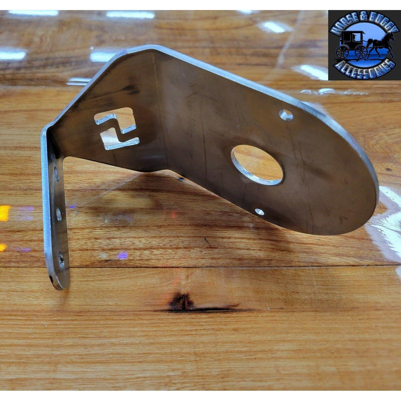 Shift watermelon turn signal brackets only, angled, w/logo stainless universal sold in pairs 2pc  #sp-172038 universal Dim Gray