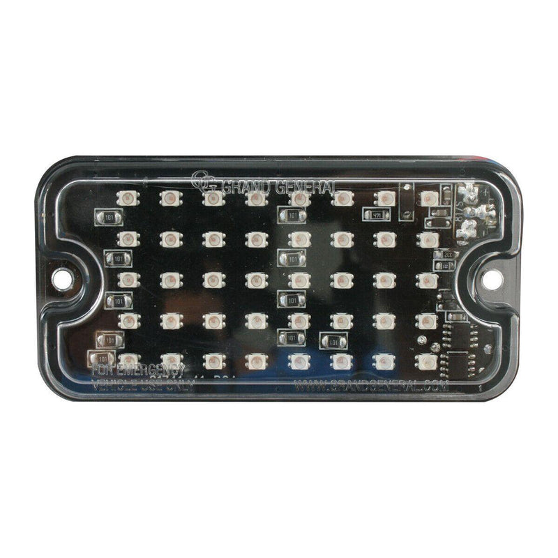 Grand General Ultra Thin Rectangular Surface Mount Strobe Light 40 Amber LEDs 81741 UNIVERSAL Dark Slate Gray