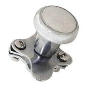 CHROME ALUMINUM STEERING WHEEL SPINNER universal mount truck semi car new 80100 steering wheel Gray